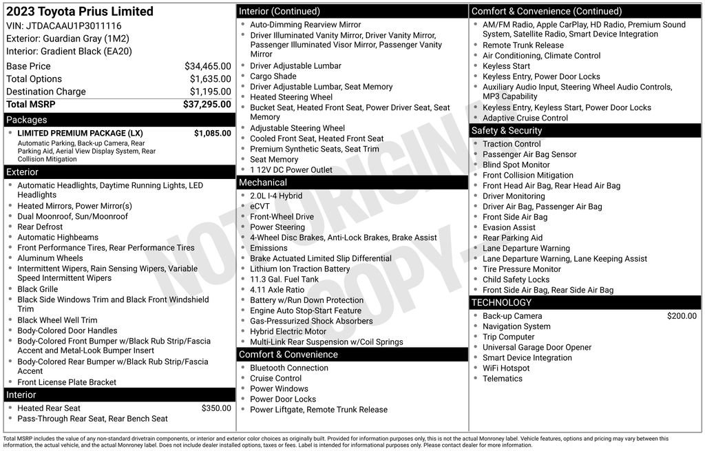 Used 2023 Toyota Prius FWD image 33