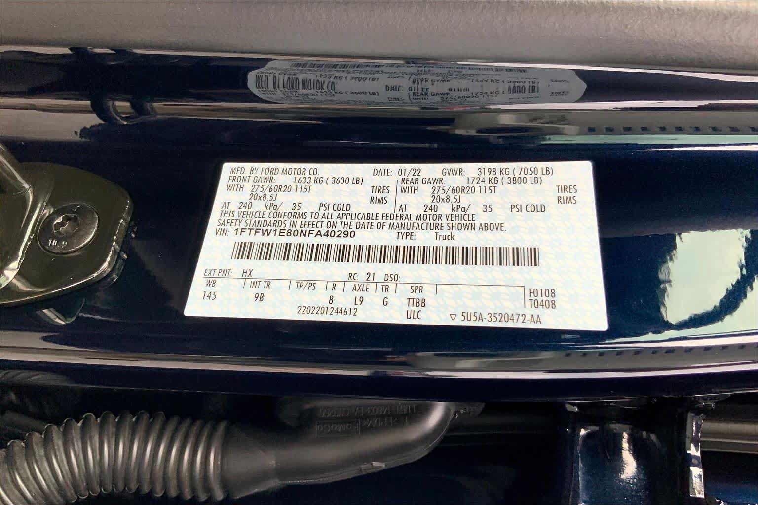 Used 2022 Ford F150 Platinum w/ Equipment Group 701A High AWD/4WD image 30