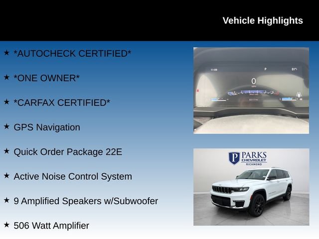 Used 2022 Jeep Grand Cherokee L Limited AWD/4WD image 4
