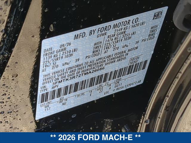 New 2026 Ford Mustang Mach-E Premium w/ Sport Appearance Package RWD image 20