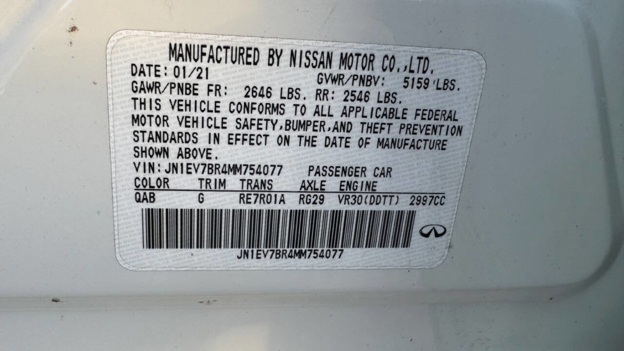 Used 2021 INFINITI Q50 Luxe w/ Cargo Package image 39