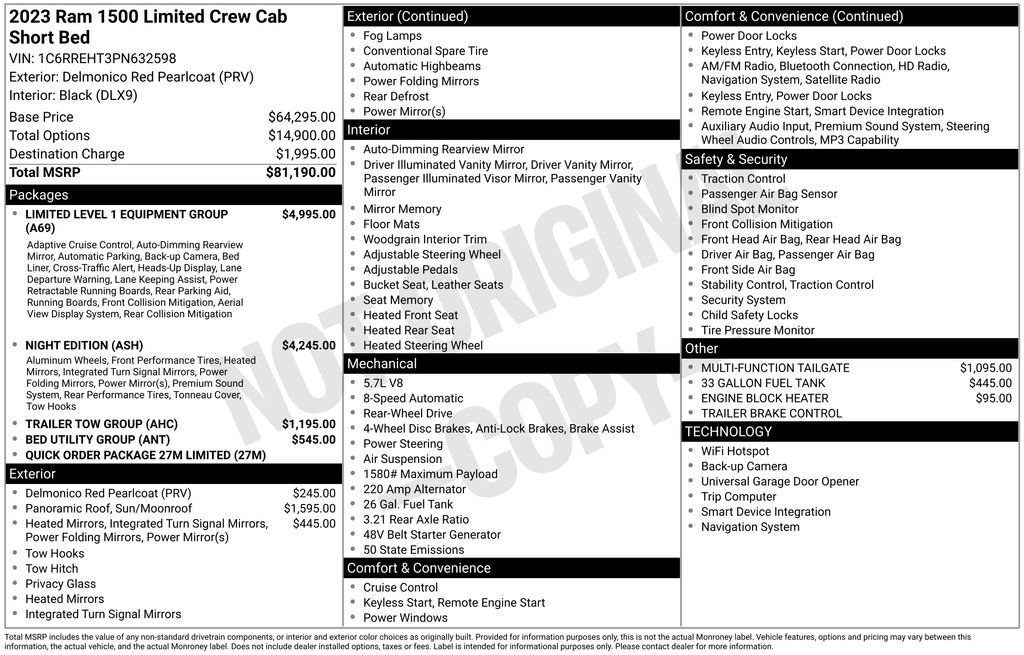 Used 2023 RAM 1500 Limited RWD image 9