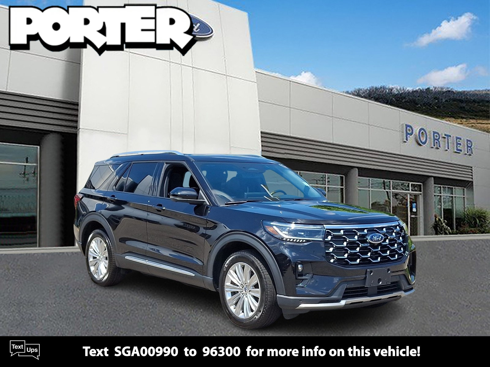 Certified 2025 Ford Explorer Platinum w/ LUX Leather Package
