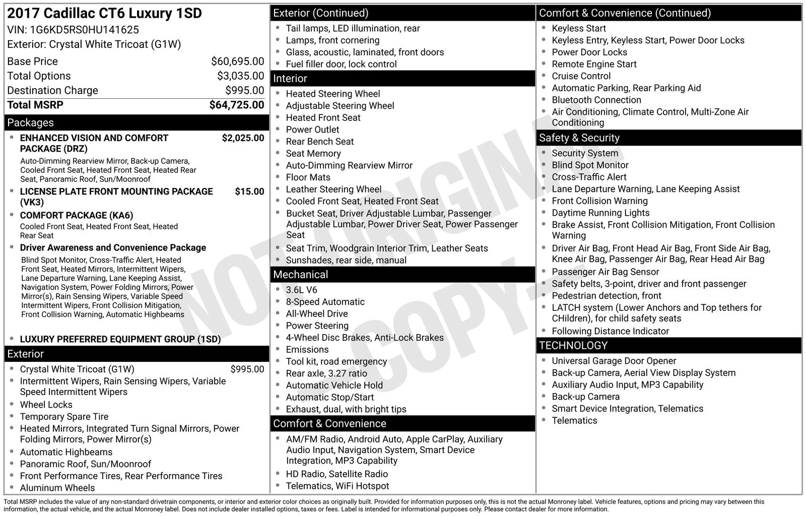 Used 2017 Cadillac CT6 Luxury AWD/4WD image 7