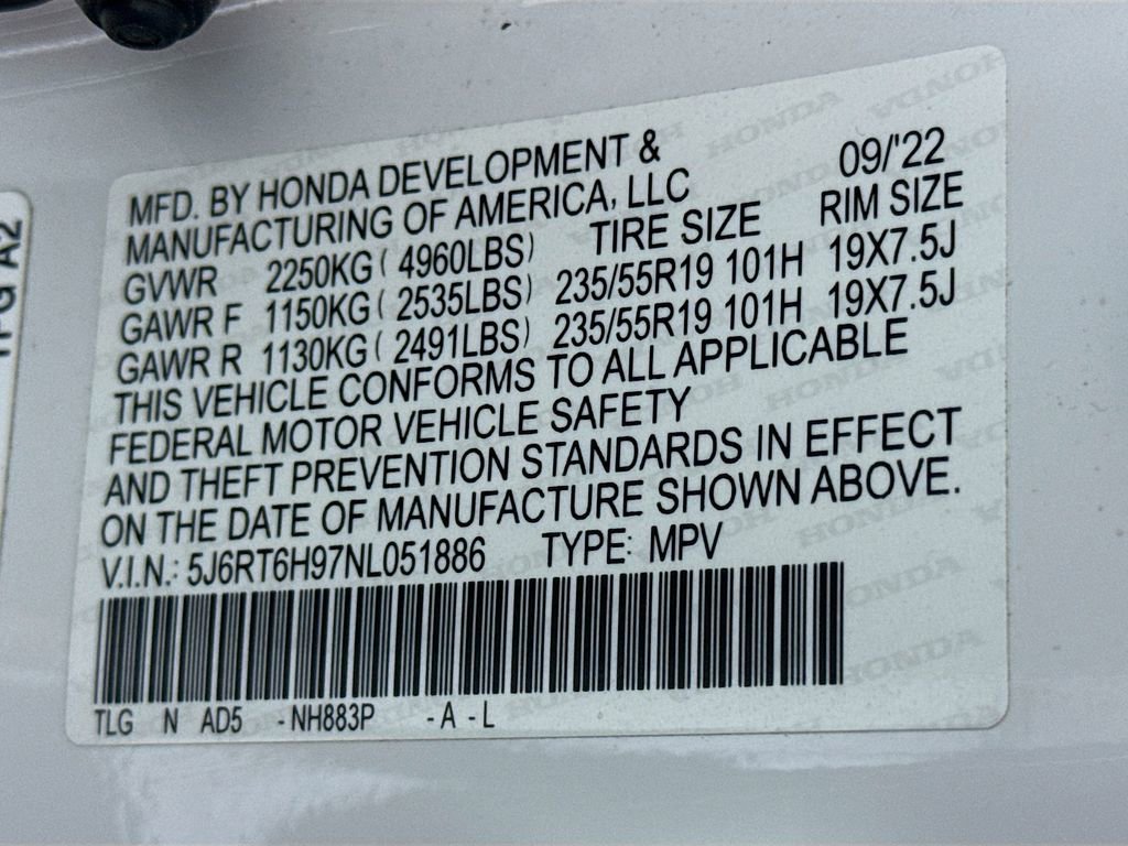 Used 2022 Honda CR-V Touring image 32