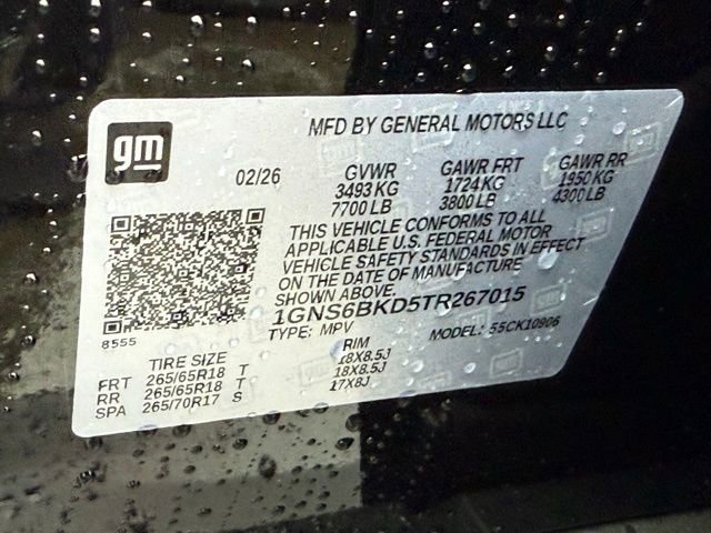 New 2026 Chevrolet Suburban LS w/ LPO, Dark Essentials Package image 43