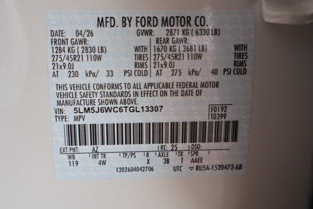 New 2026 Lincoln Aviator 2WD w/ Jet Appearance Package image 31