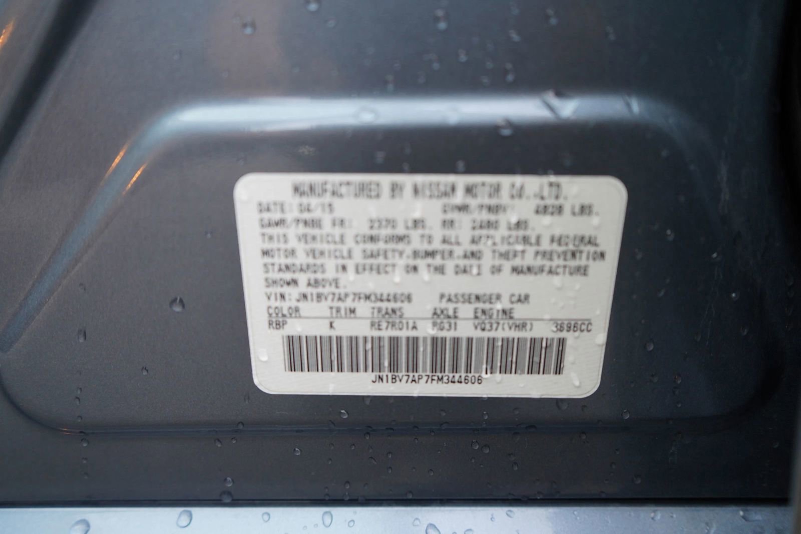 Used 2015 INFINITI Q50 Premium w/ Navigation Package image 7