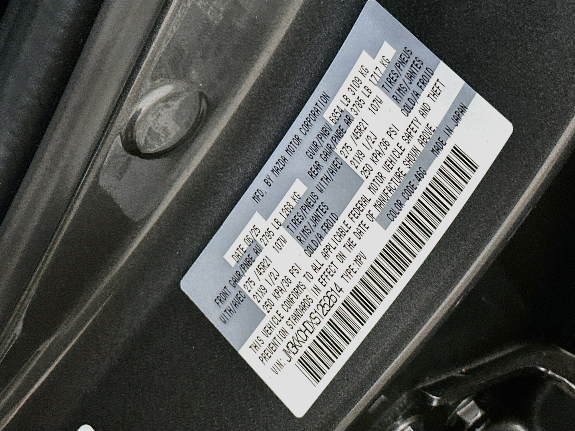 Used 2025 MAZDA CX-90 3.3 Turbo w/ Premium Sport Pkg AWD/4WD image 12