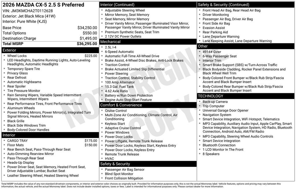 New 2026 MAZDA CX-5 Preferred image 32