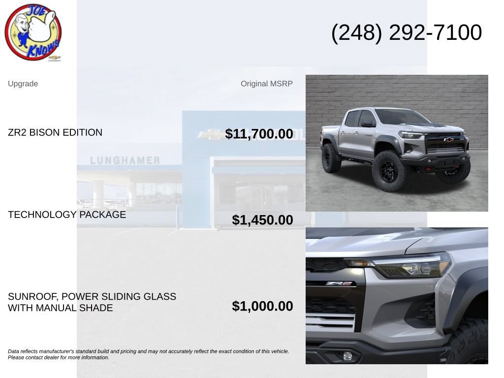 New 2026 Chevrolet Colorado ZR2 w/ ZR2 Bison Edition AWD/4WD image 5