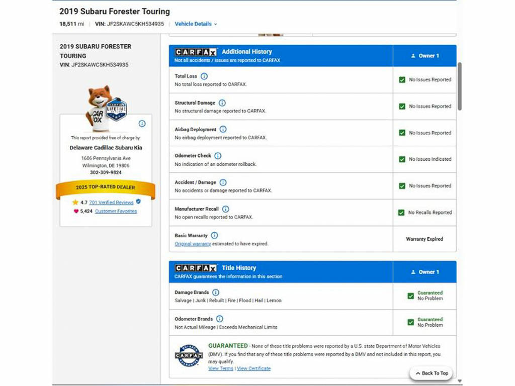 Used 2019 Subaru Forester Touring AWD/4WD image 8
