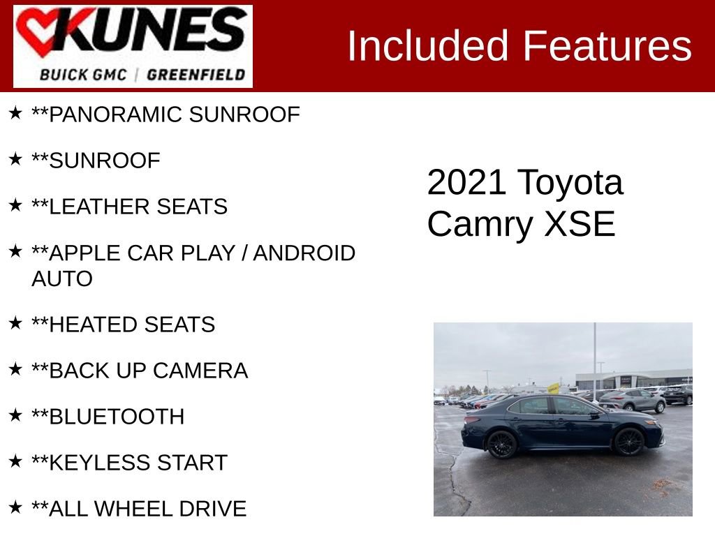 Used 2021 Toyota Camry XSE image 2