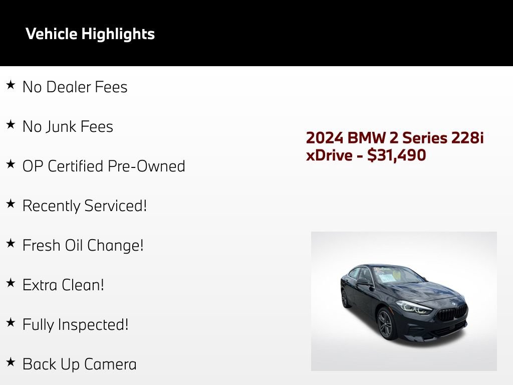 Used 2024 BMW 228i xDrive Gran Coupe AWD/4WD image 62