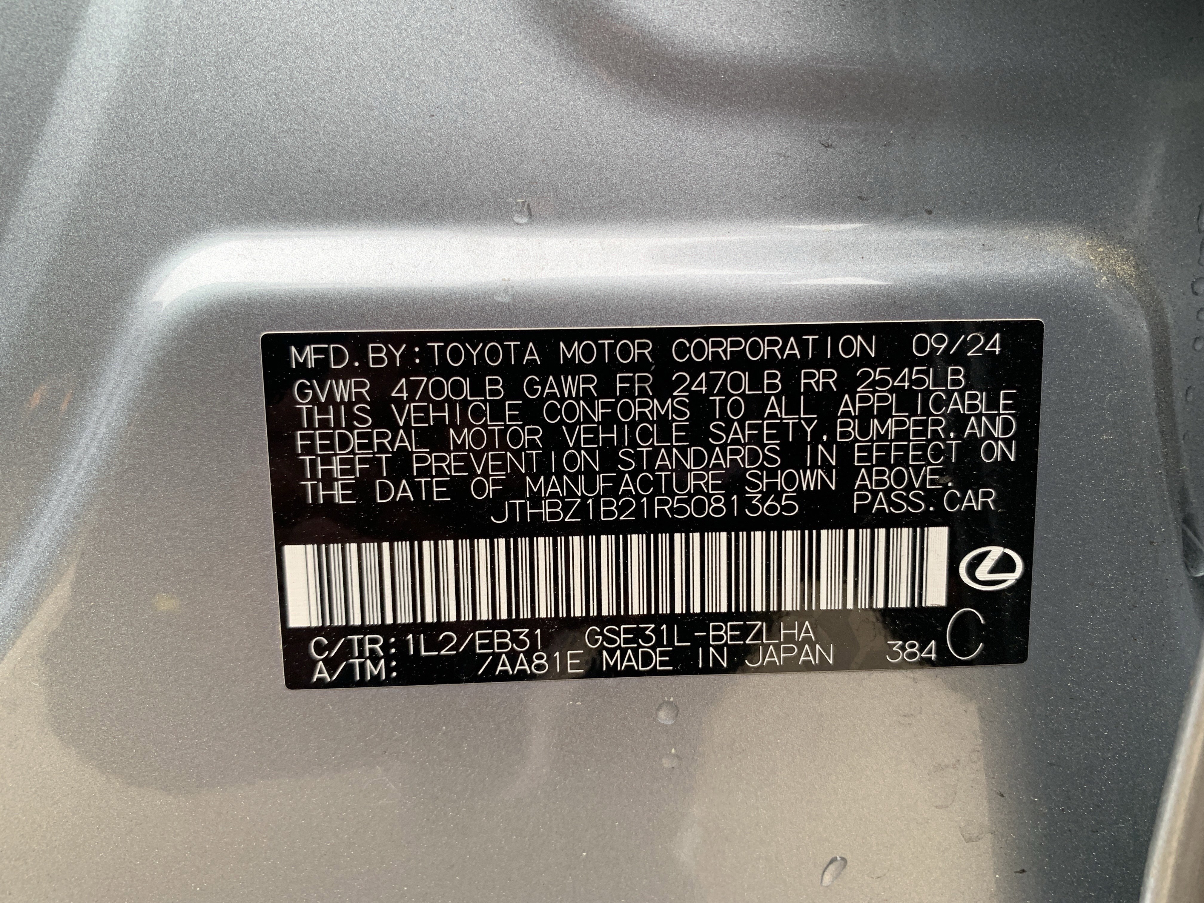 Certified 2024 Lexus IS 350 F Sport image 34