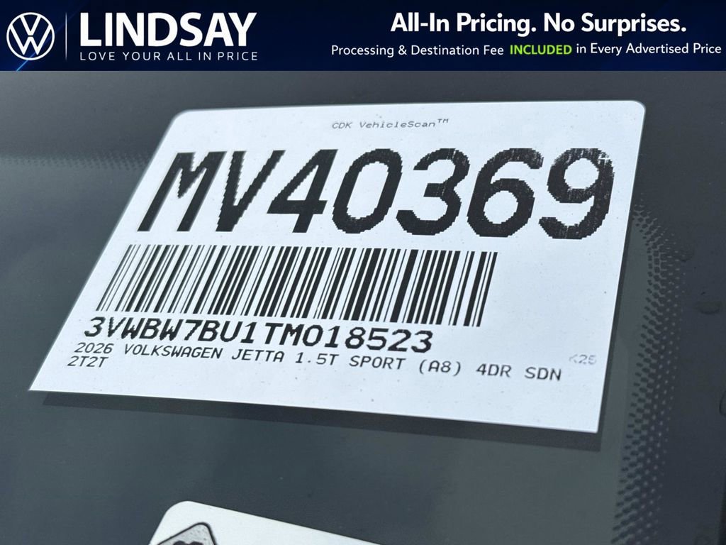 New 2026 Volkswagen Jetta Sport image 21