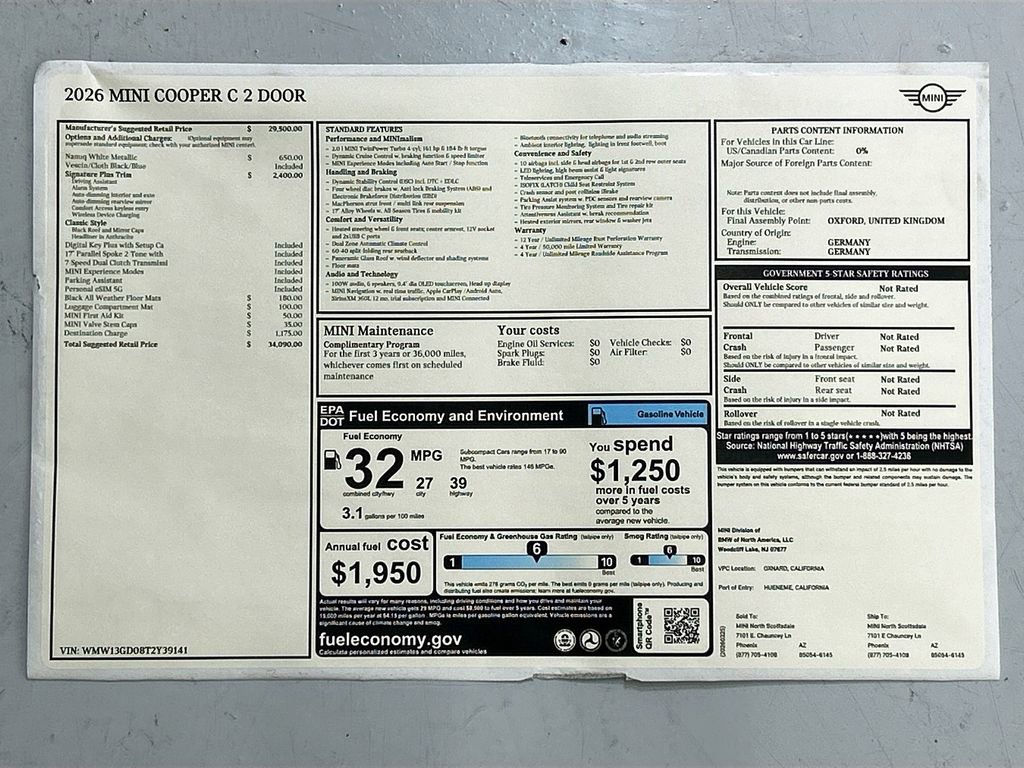 New 2026 MINI Cooper 2-Door Hardtop image 33