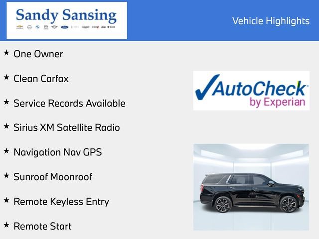 Used 2023 Chevrolet Tahoe Premier w/ LPO, Illumination Package RWD image 7