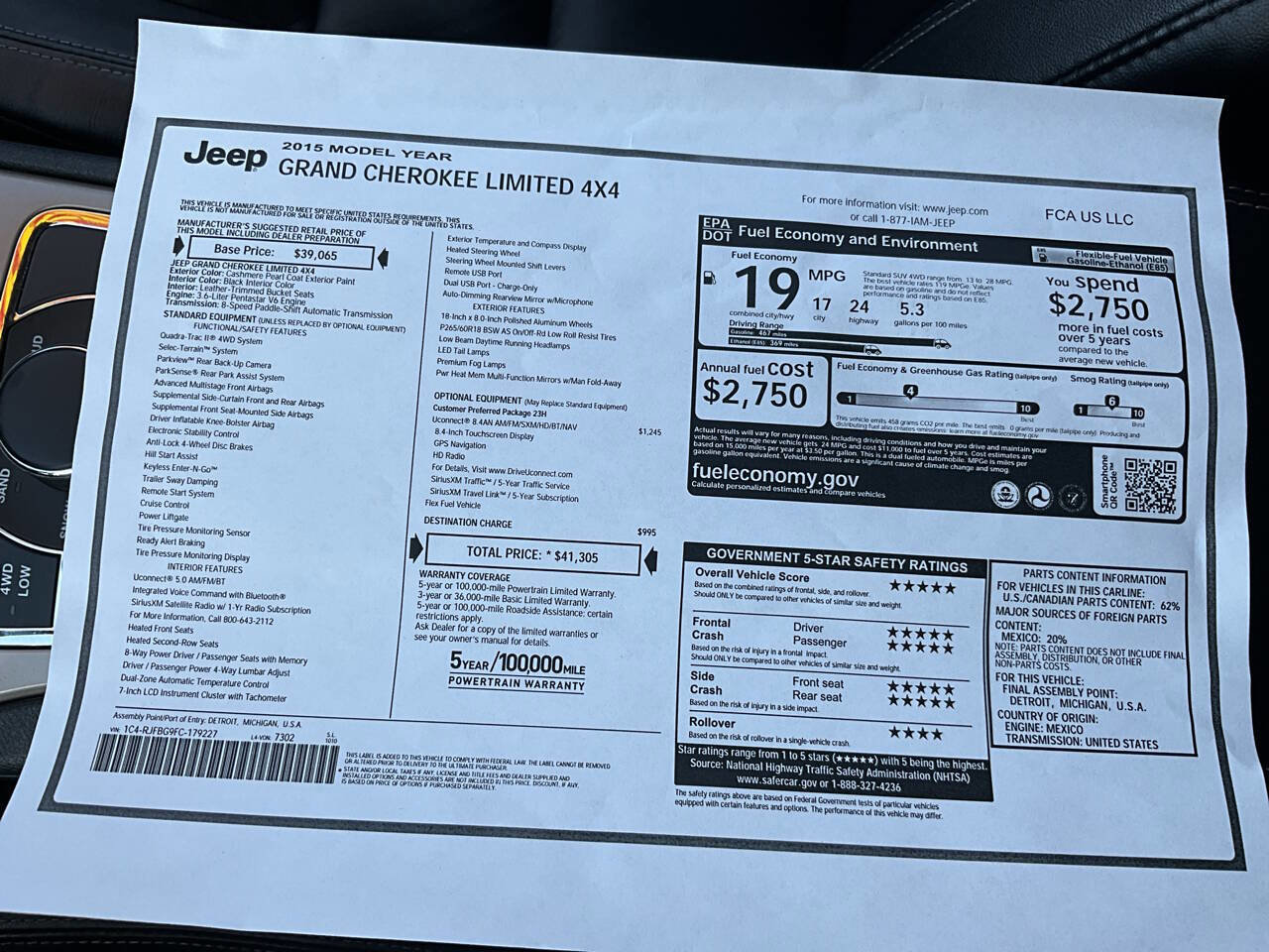 Used 2015 Jeep Grand Cherokee Limited image 24