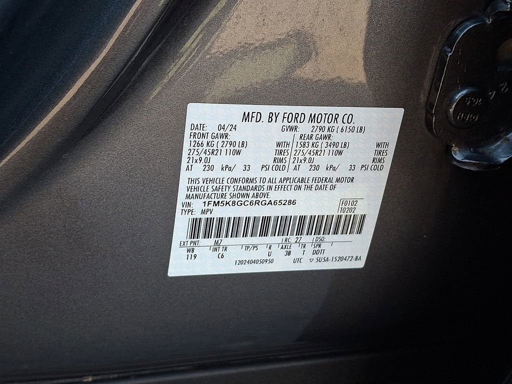 Certified 2024 Ford Explorer ST w/ Equipment Group 401A image 29