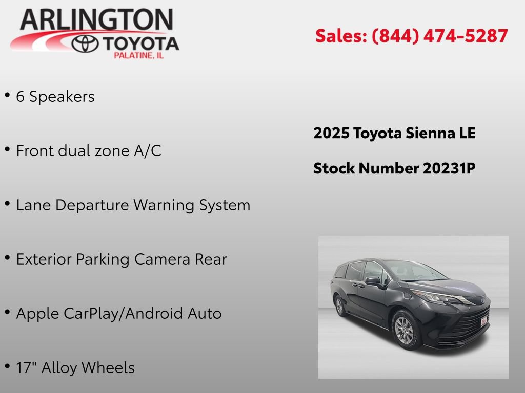 Used 2025 Toyota Sienna LE FWD image 4