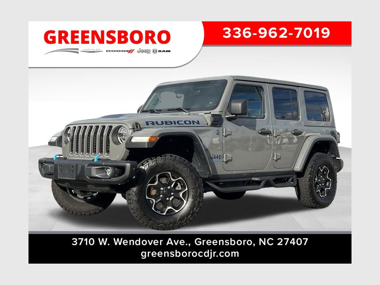 Used 2021 Jeep Wrangler Unlimited Rubicon 4xe w/ Steel Bumper Group