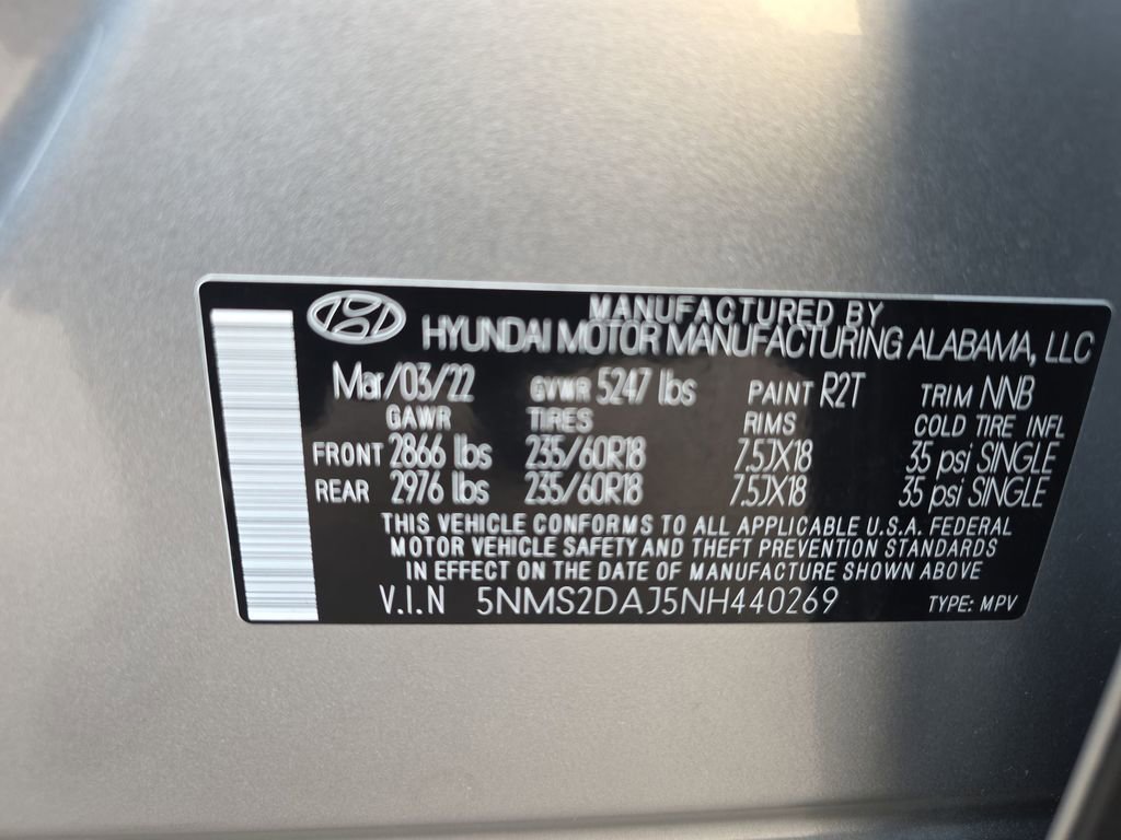 Certified 2022 Hyundai Santa Fe SEL image 39