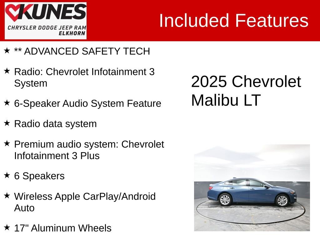 Used 2025 Chevrolet Malibu LT image 3