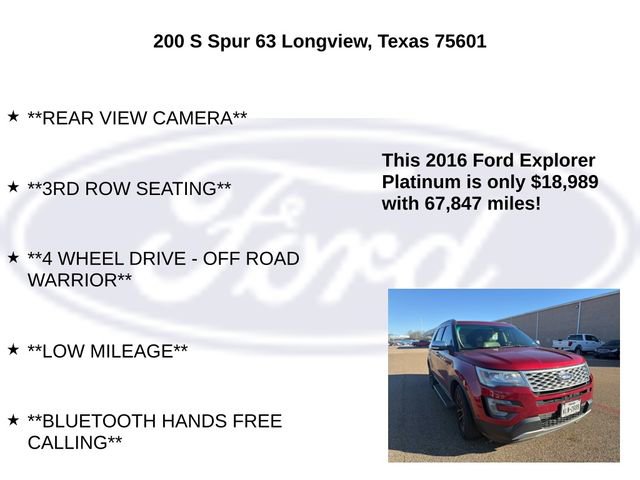 Used 2016 Ford Explorer Platinum image 10