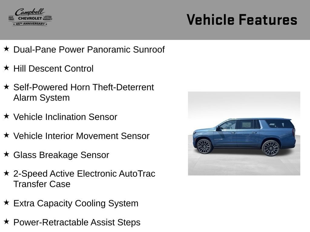 New 2026 Chevrolet Suburban High Country AWD/4WD image 22