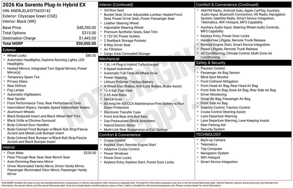 New 2026 Kia Sorento EX image 2