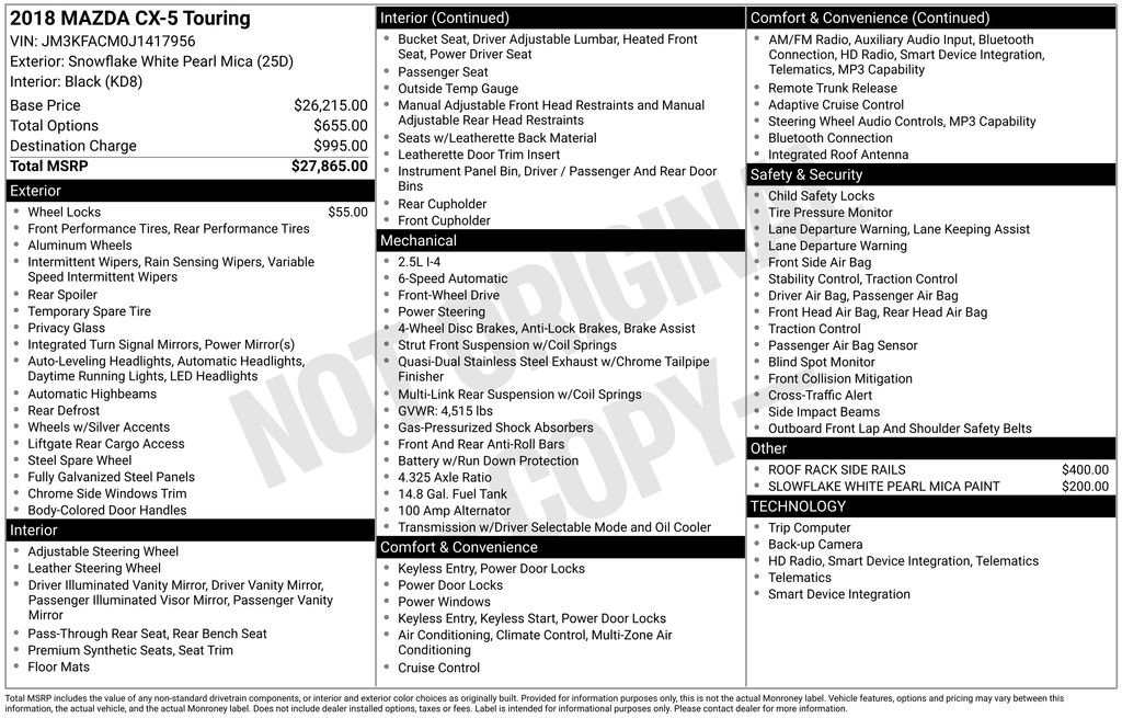 Used 2018 MAZDA CX-5 Touring image 36