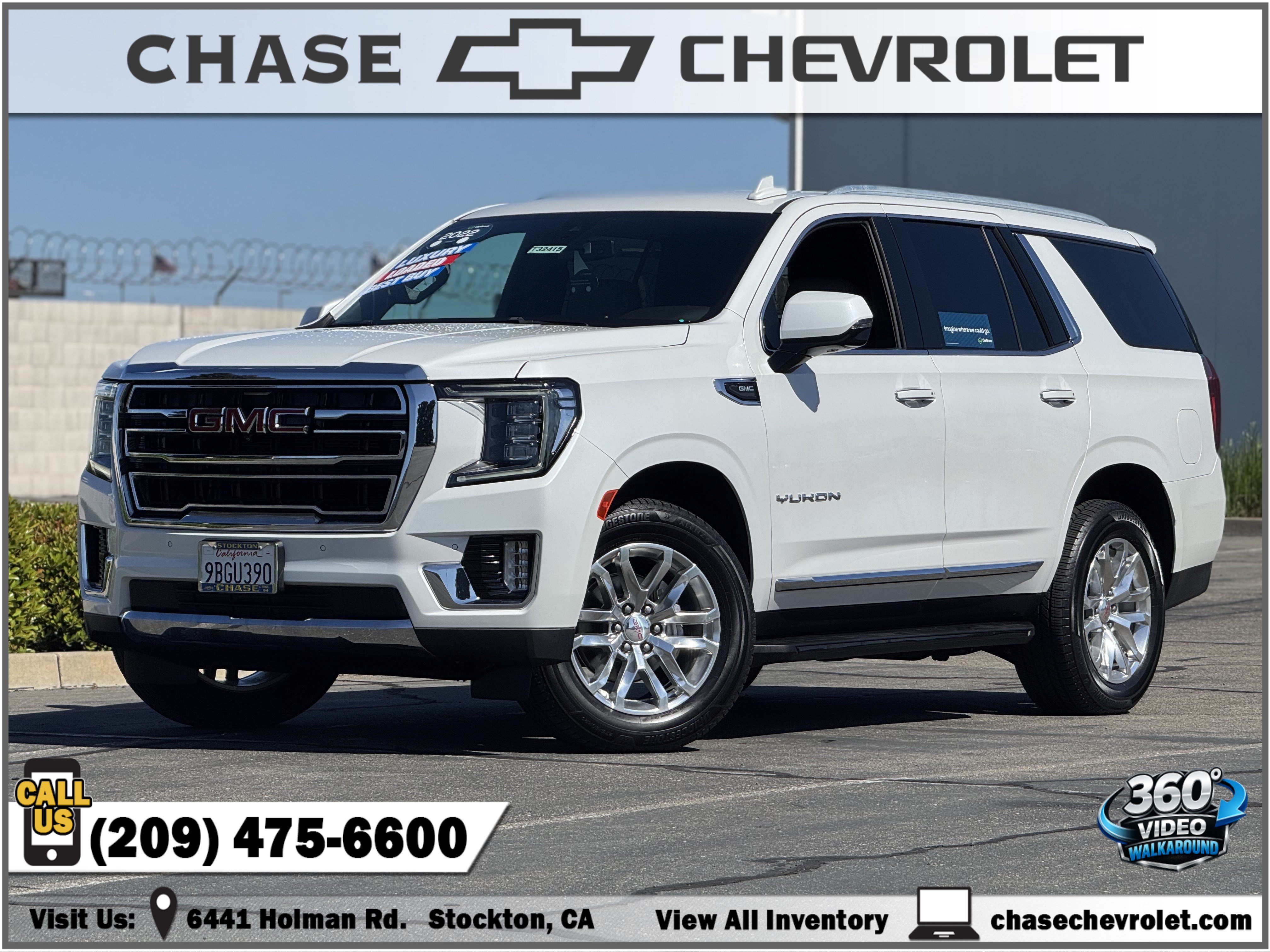 Certified 2022 GMC Yukon SLT w/ SLT Luxury Package RWD image 1