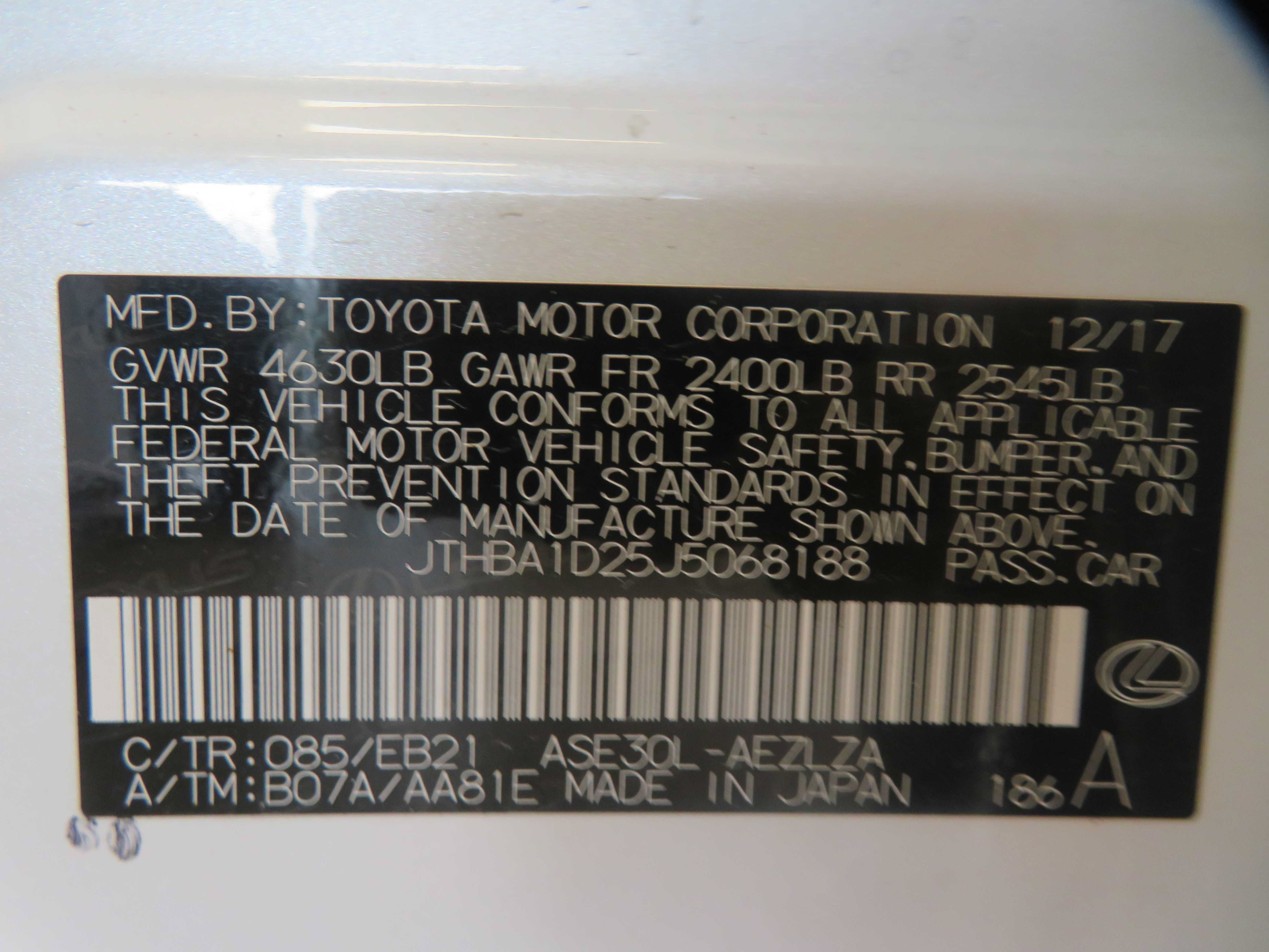 Used 2018 Lexus IS 300 w/ Accessory Package 2 RWD image 74