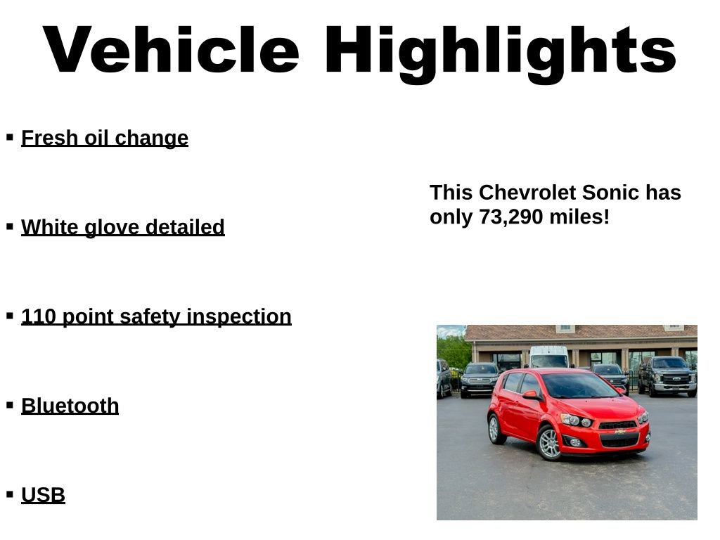 Used 2012 Chevrolet Sonic LT FWD image 30