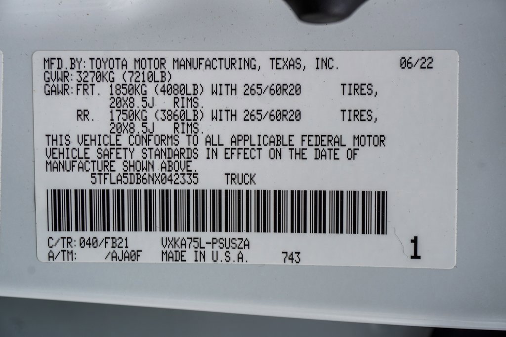 Used 2022 Toyota Tundra SR5 image 43