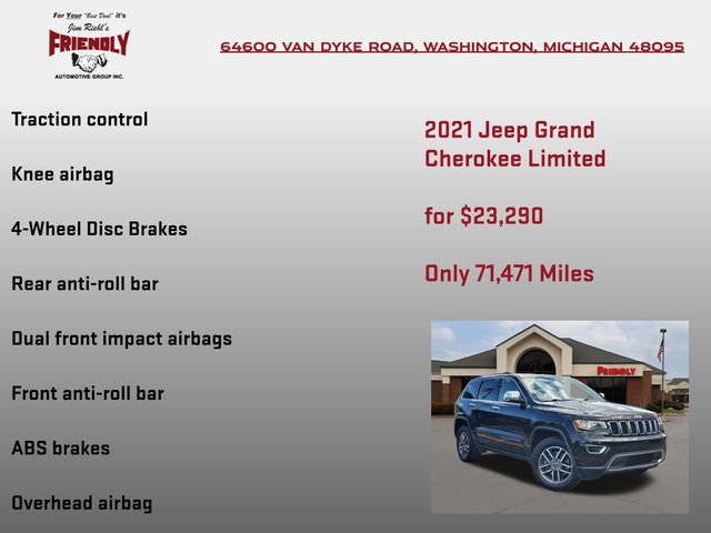 Used 2021 Jeep Grand Cherokee Limited AWD/4WD image 20