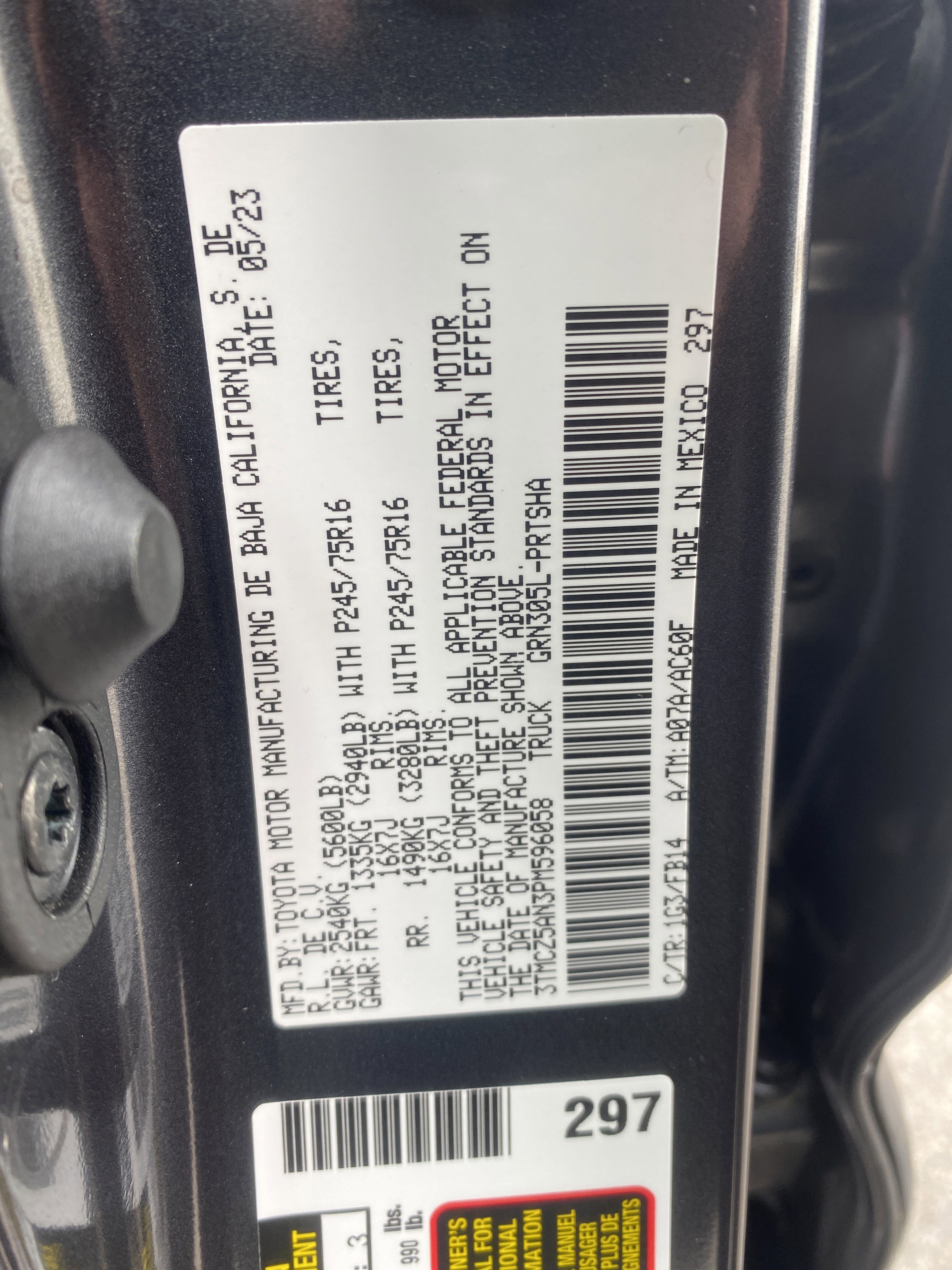 Used 2023 Toyota Tacoma SR AWD/4WD image 26