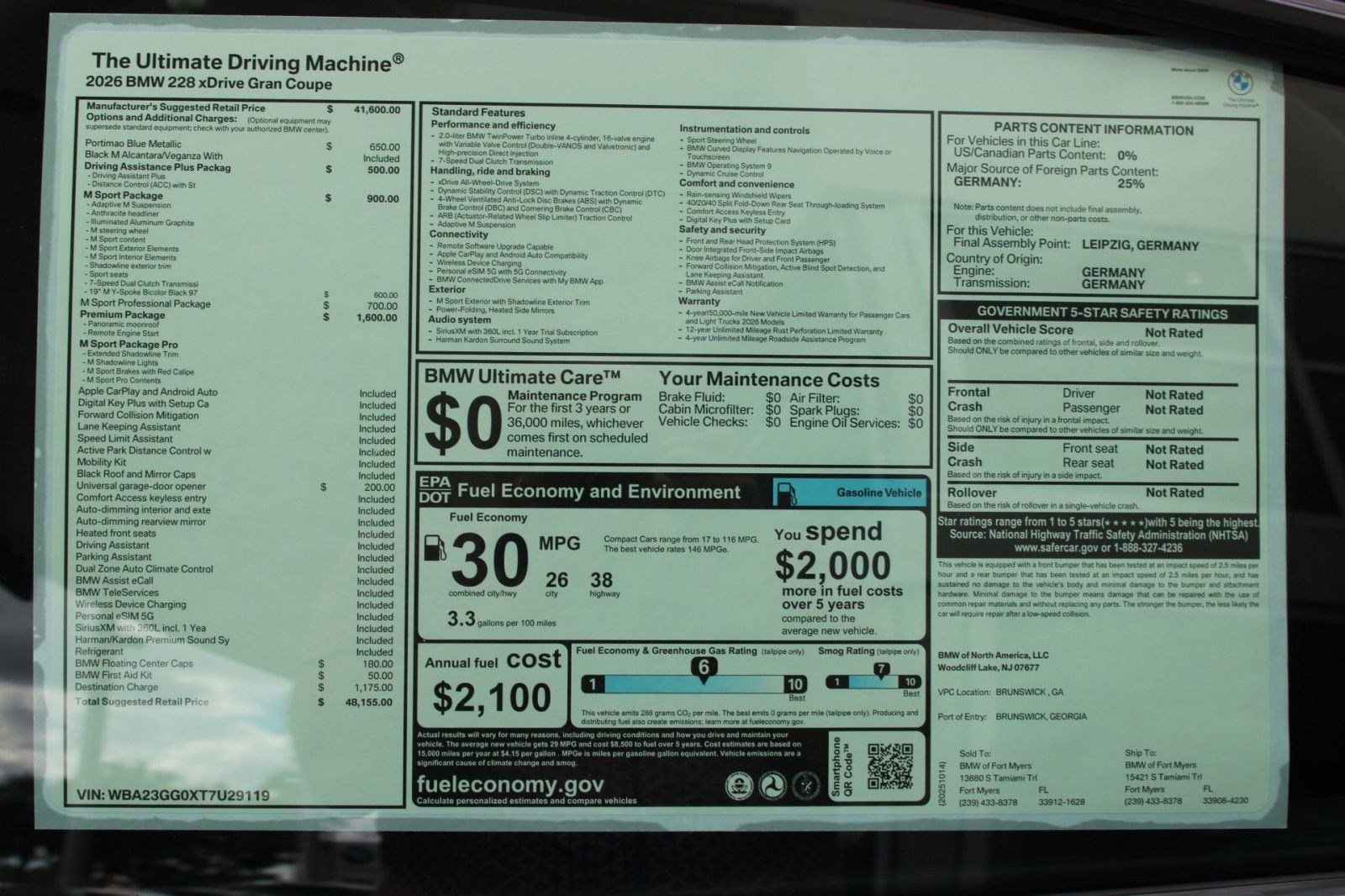 Used 2026 BMW 228i xDrive w/ Premium Package AWD/4WD image 36