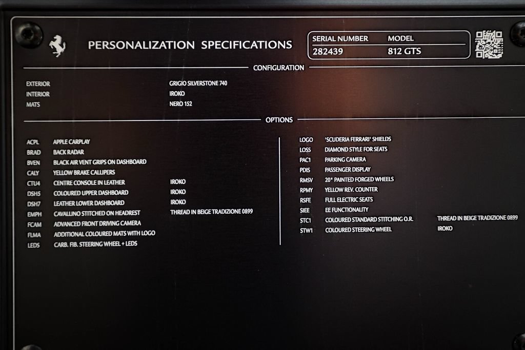 Certified 2022 Ferrari 812 GTS RWD image 49