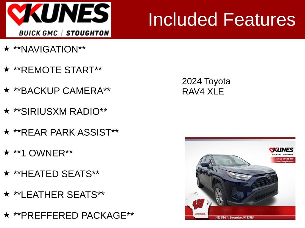 Used 2024 Toyota RAV4 XLE w/ Weather Package AWD/4WD image 2