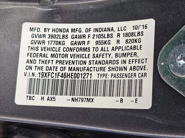 Used 2017 Honda Civic EX-T image 22