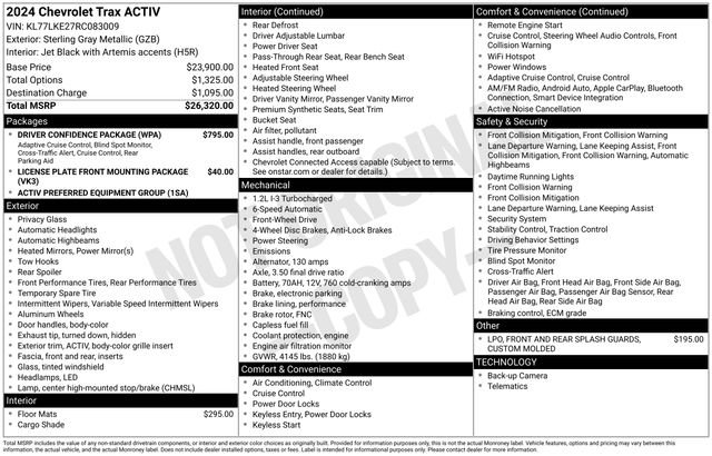Used 2024 Chevrolet Trax ACTIV w/ Driver Confidence Package image 14