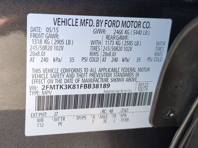 Used 2015 Ford Edge Titanium w/ Equipment Group 301A FWD image 22