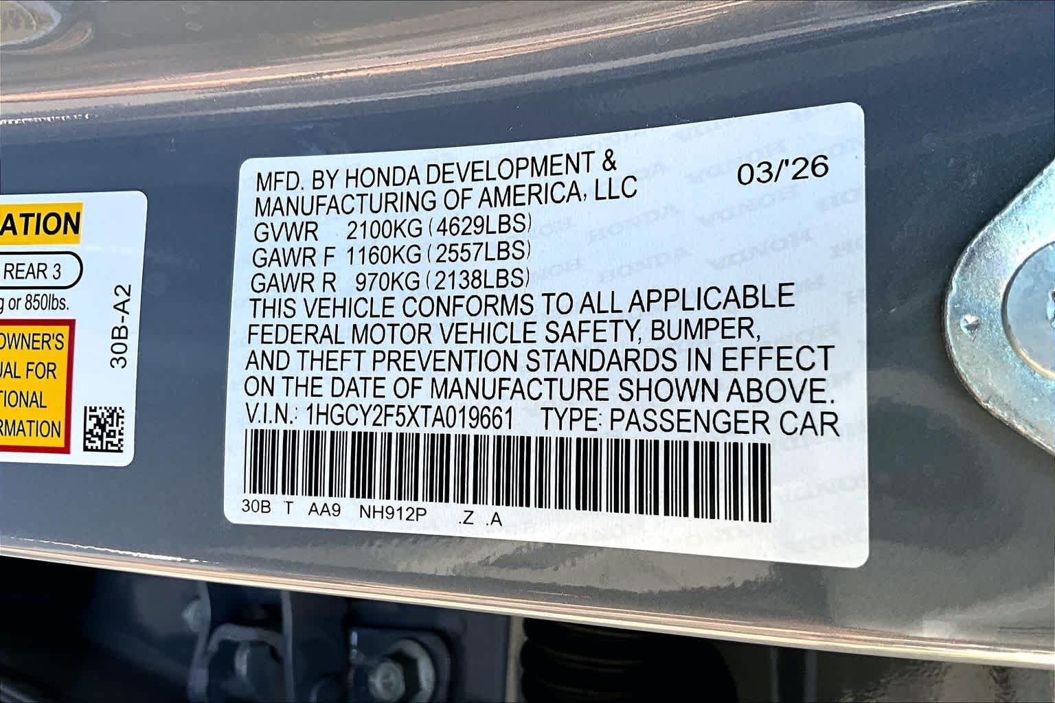 Certified 2026 Honda Accord Sport image 33