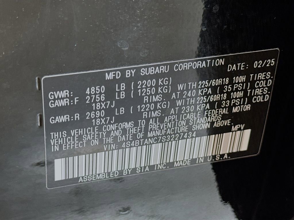 Certified 2025 Subaru Outback Limited image 42