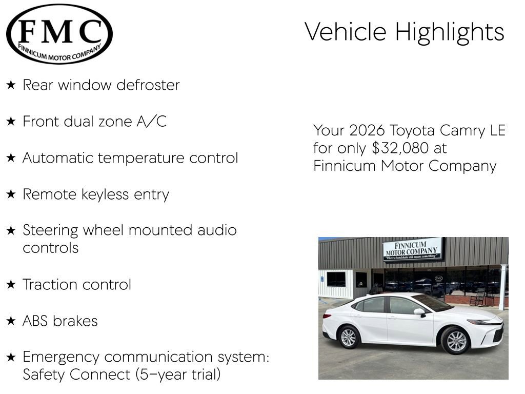 Used 2026 Toyota Camry LE image 10