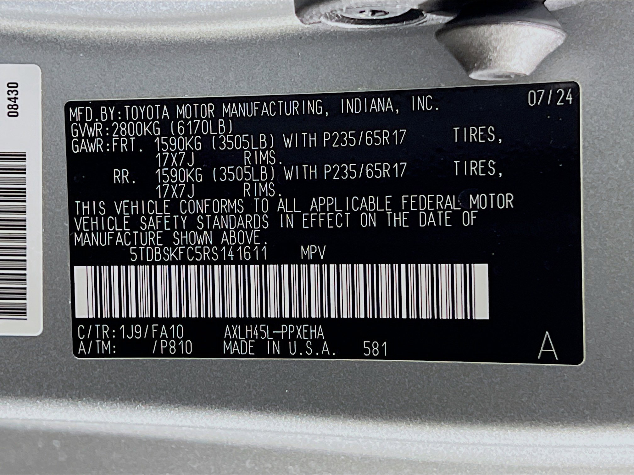 Certified 2024 Toyota Sienna LE w/ LE Plus Package image 27