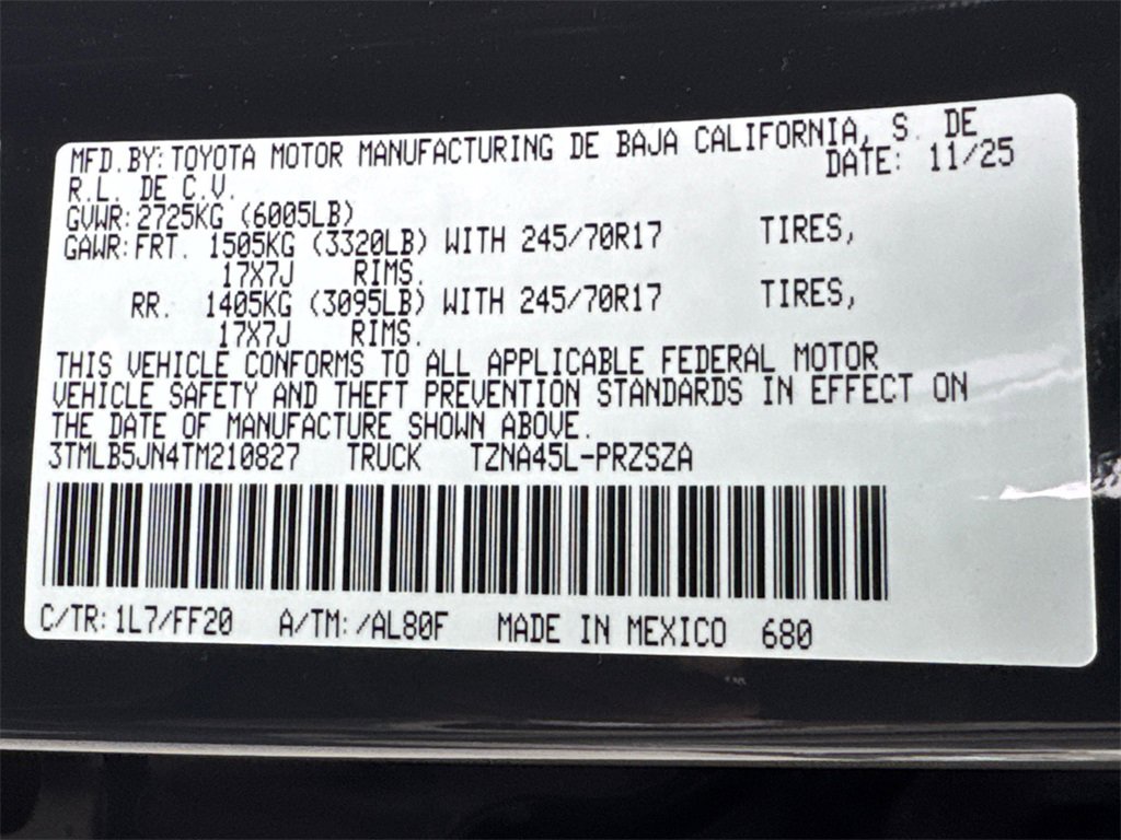 New 2026 Toyota Tacoma SR5 image 28