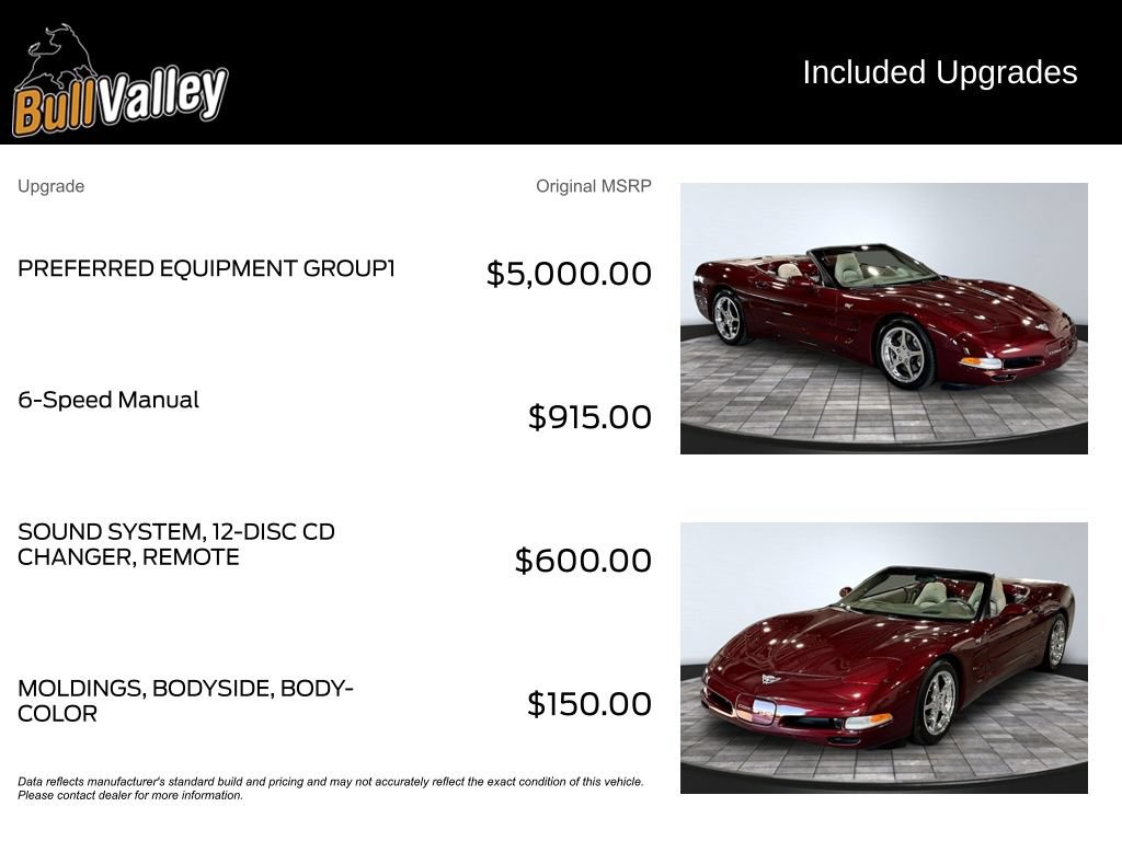 Used 2003 Chevrolet Corvette Convertible w/ Preferred Equipment Group1 RWD image 11
